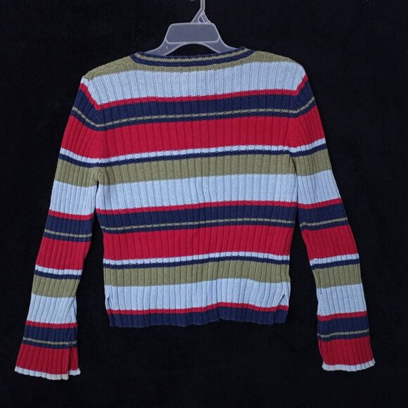 No Boundaries V-Neck Sweater Size Junior (11-15) Multicolored  #050 - Picture 4 of 6